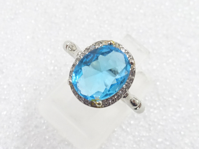 JAPANESE KIMONO / ANTIQUE COLORED STONE RING (SIZE 11.5)